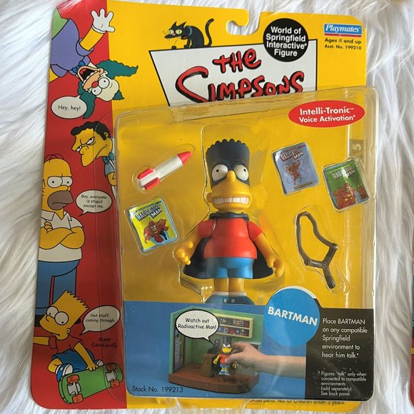 NEW BARTMAN Simpsons Action Figure 199213 Springfield Comic Book Superhero - Picture 2 of 3